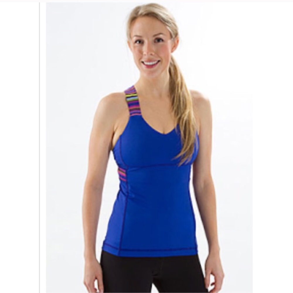 Lululemon push your limits poncho blue tank